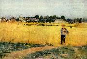 Berthe Morisot Grain field oil painting on canvas